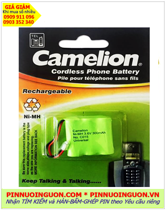 Camelion C015, Pin điện thoại bàn không dây Camelion C015 (3.6v -2/3AAA 300mAh) /Nhận hàn ghép pin